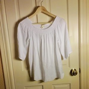 Tribal Jean's White Blouse
